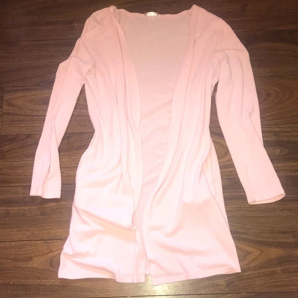 ✨2/$30✨ Soft pink open front long cardigan with pockets